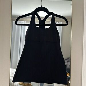Lululemon black tank with built in bra